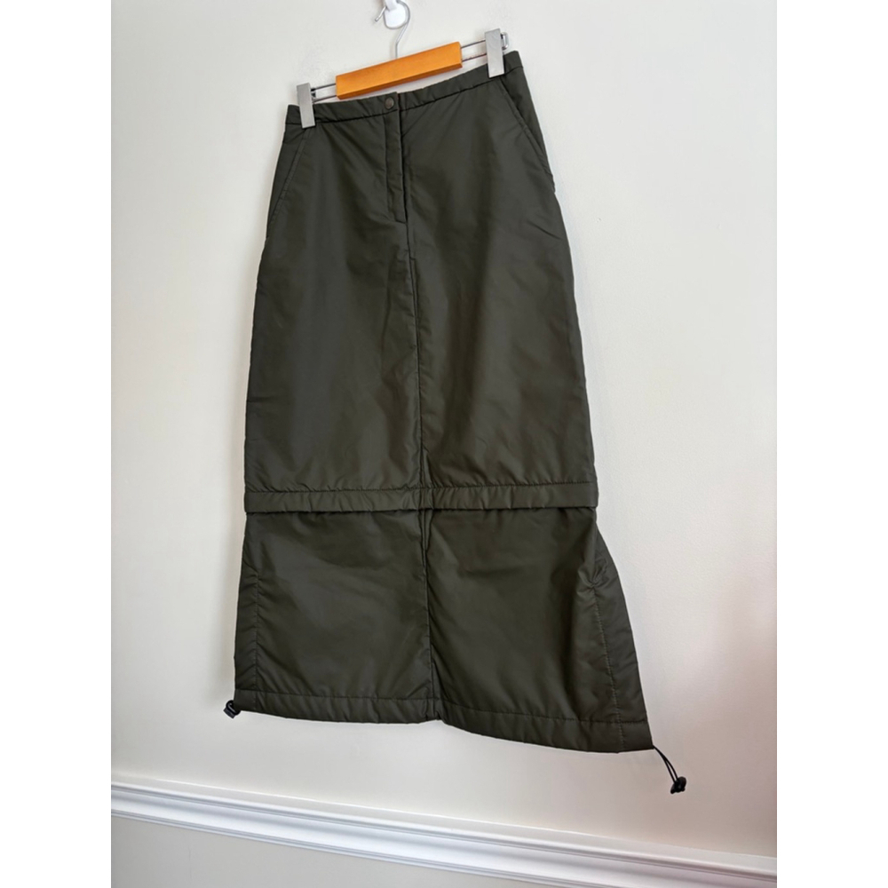 Holt Renfrew Studio Green Convertible Maxi Skirt Size 2 - Picture 5 of 9
